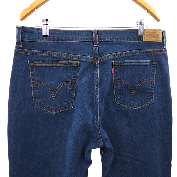 Levi’s 515 Bootcut Jeans Women’s 14M Dark Wash Stretch Y2K Mid Rise Denim - Picture 5 of 9